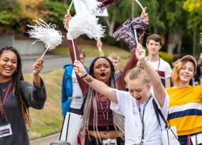 Students celebrating