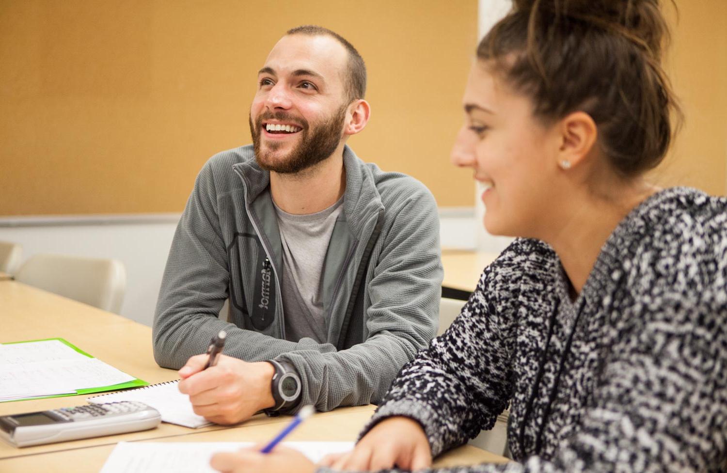 Students in a classroom