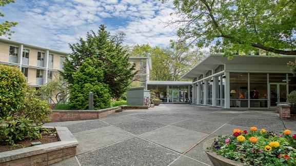 Hill Hall residence hall on the Seattle Pacific University campus.